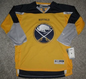 Buffalo Sabres Yellow YOUTH L/XL Reebok Premier Jersey - Picture 1 of 3