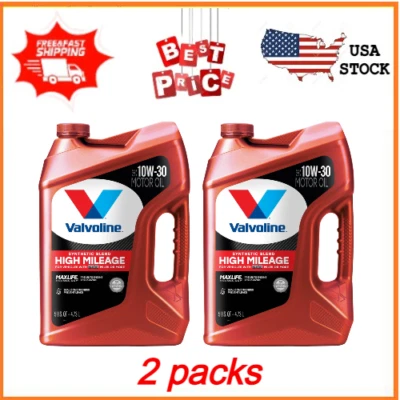 Aceite de motor Valvoline alto kilometraje con tecnología MaxLife SAE 10W-30, 2 paquetes Foto 1 de 4