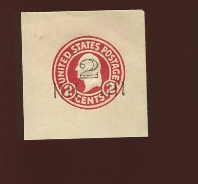 U454a Washington  Die 1 Type 3 Surcharge Unused Full Corner Cut Square (By 598) - Image 1 of 2