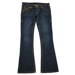 Pantalones de mezclilla True Religion marca Billy azul acampanados para mujer 30 X 32 punto naranja - Imagen 1 de 13