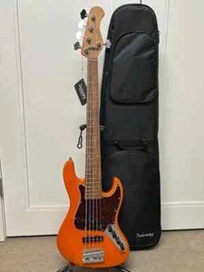 Sadowsky MetroExpress Hybrid P/J 5 String Bass Morado Board Candy Apple Orange - Picture 1 of 5