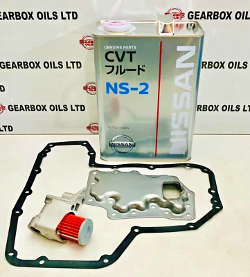 OEM FOR NISSAN CUBE CVT JF009E RE0F08 A/B AUTO GEARBOX FILTER GASKET OIL 5L KIT - Image 1 of 4