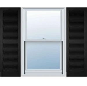 Ekena Millwork Lifetime Vinyl LL1S14X05200BL Standard Cathedral Top Center Mulli - Picture 1 of 10