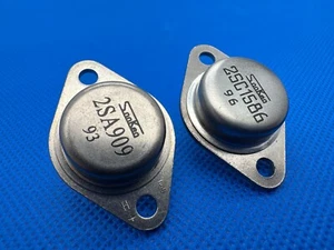 5X 2SA909 A909 +5X 2SC1586 POWER TRANSISTOR TO-3 - Picture 1 of 1