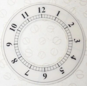 New Clockmakers Spares Clock Dial Stick On clock Chapter Ring Dial 60mm - Picture 1 of 2
