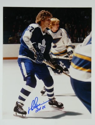 Foto autografiada por Darryl Sittler 8x10 Toronto Maple Leafs Salón de la fama Foto 1 de 2