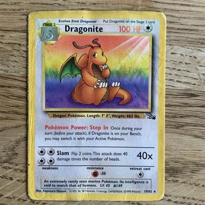 Dragonite 19/62 Fossil Regular - Image 1 of 3