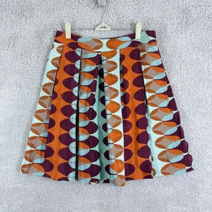Anthropologie HD in Paris Paused Moments Silk A Line Skirt Size 8 Mutlitcolor - Picture 1 of 8