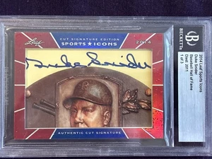 2014 Leaf Sports Icons Duke Snider Cut Auto 1/3 - Bild 1 von 3