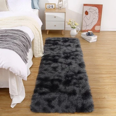 Hallway Runner Rugs Fluffy Runner Rug 2x8 ft for Bedroom, Shaggy Furry Area R... - Image 1 of 4