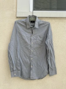 APC Rue Madame Paris Button Down Shirt Men L Gray ..# 31433 - Picture 1 of 5