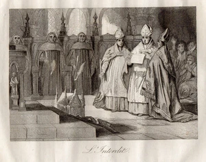 GRAVURE RELIGION / L'INTERDIT - Imagen 1 de 1