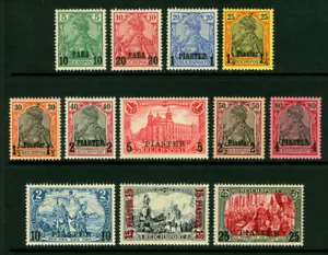 German Colonies - Offices in TURKEY 1900 SURCHARGED set  Scott # 13-24 mint MH - Picture 1 of 1