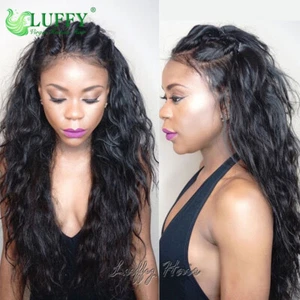 Water Wave 360 Lace Front Human Hair Wig Pre Plucked Full Lace Wig With BabyHair - Picture 1 of 13
