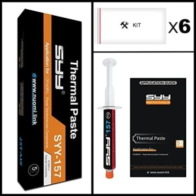 SYY PC Thermal Paste Kit, 80 Grams (Two 40g Tubes Plus 6 Application Kits) - Image 1 of 4