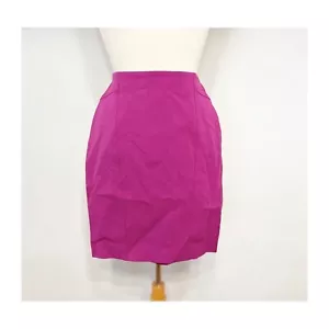 Gonna a matita Ann Taylor rosa-viola cocktail/festa/lavoro/ufficio/carriera Petite 00P - Foto 1 di 4
