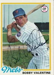 Bobby Valentine Autographed 1978 TOPPS Card #712 New York Mets 183029 - Picture 1 of 1