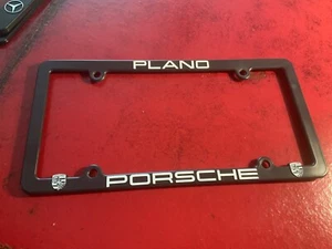 Porsche Plano Plastic License Plate Frame - Picture 1 of 4