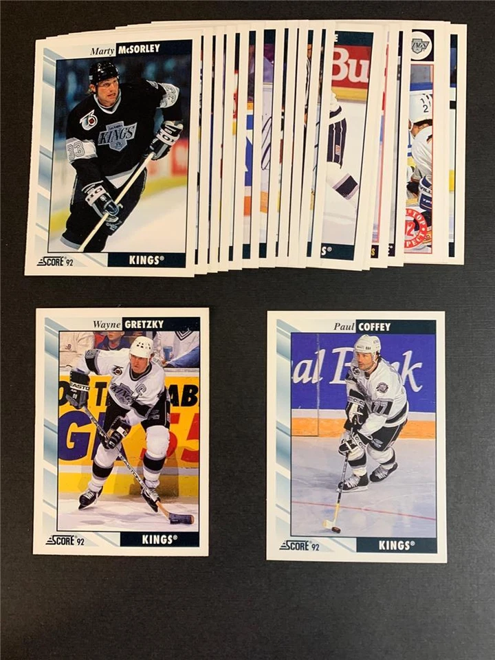 1992-93 Score Los Angeles Kings Team Set 23 Cards - Image 1 of 1