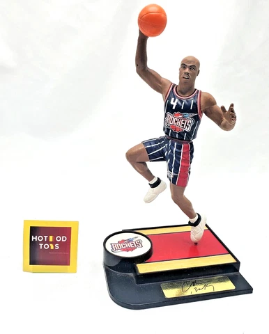 Houston Rockets CHARLES BARKLEY Figure NBA Starting Line up 1997 Backboard KING Cover