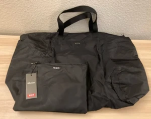 NWT Tumi Just In Case Tote Black Gunmetal - Picture 1 of 8