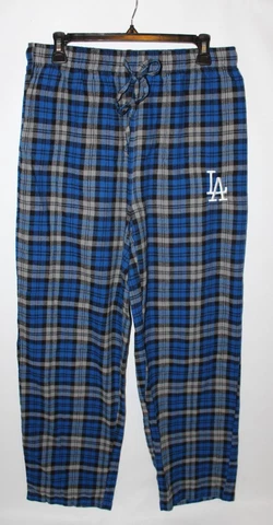 Los Angeles Dodgers Flannel Pants Long Genuine Concepts Sports uni-sex L * NWOT Cover