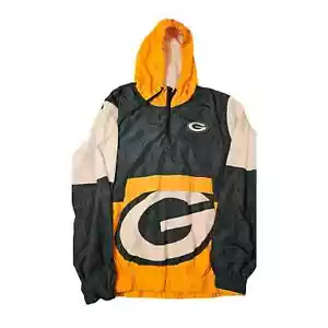 Green Bay Packers Team Apparel Windbreaker size large windbreaker jacket - Picture 1 of 2