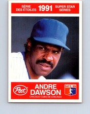 BASEBALL CARD 1991 POST CANADA SUPER STAR SERIES CHICAGO CUBS ANDRE DAWSON  #438