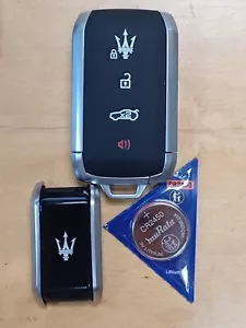 GENUINE OEM 2023-2025 MASERATI 4 BTN SMART KEY REMOTE W/ WATCH STYLE PROX ACCESS - Picture 1 of 8