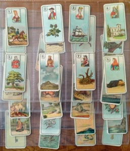 Carreras Fortune Telling (Head Inset) 1926 Full Set of 36 Cards #1 - Picture 1 of 11