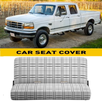 Cubierta de asiento con manta de sillín para Ford F-100 F150 F250 cubierta de asientos de banco de camión antiguo Foto 1 de 4