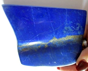 Lapislázuli Natural Azul Oscuro Pirita Cristal Grado A Afganistán 104mm 400g - Imagen 1 de 4