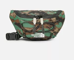 The North Face Logo Jester Bum Bag Hip Pack Cross Body Camo Green 100% Authentic - Picture 1 of 4