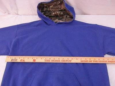 Mens Mossy Oak Light Blue Camo Large Cotton Polyester Hoodie - Image 1 of 4