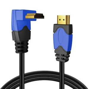 HDMI Cable Right Angle 270 Degree (10FT) Support 18GBPs 4K 60Hz HDR 2K 1080p 3D - Picture 1 of 8