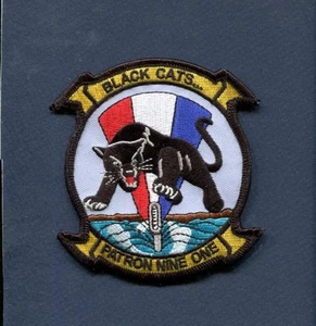 VP-91 BLACK CATS US NAVY Reserve NAS Moffett P-3 ORION Patrol Squadron Patch - Picture 1 of 1