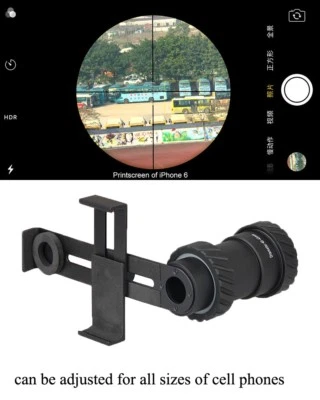 Cellphone Rifle Scope Adapter Monocular Telescope Camera Mount For All Phone - Image 1 of 4