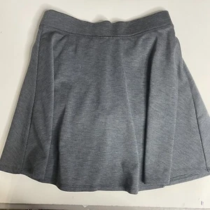 The Children's Place Girl Skater Skirt Skort Heather Gray Blue Sz L 10-12 - Picture 1 of 7