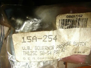 1982-UP SWITCH, TH125C GOVENOR PRESSURE SWITCH (50-54 PSI)ACDELCO NOS PART - Bild 1 von 2