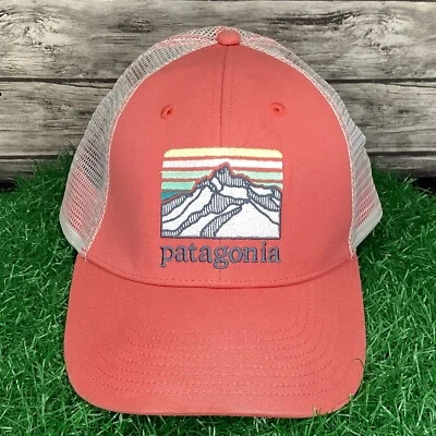 Gorra Patagonia Trucker Malla Melocotón Espalda Bordada Logo Exterior Montaña Foto 1 de 4