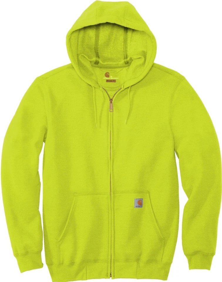 Moletom com capuz Carhartt masculino peso médio zíper completo roupa de trabalho novo com etiquetas 2021 - Imagem 1 de 1