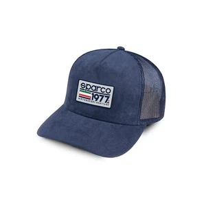 Top Sparco Italy Uomo CAMIONISTA Cappello Blu Navy - Foto 1 di 2