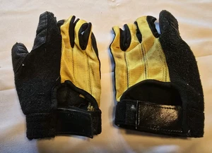 Leder & Stoff 3/4 Finger Handschuhe zum Segeln Rudern Abseilen gebraucht Größe M - Bild 1 von 7