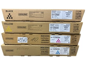 Original RICOH C2503H Toner Tonerset Black Yellow Magenta Cyan neu 49560 - Bild 1 von 3
