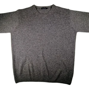 James Pringle Lambswool Pullover Herren M passt L grau reine Schurwolle Rundhals Strick - Bild 1 von 12