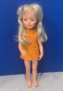 1960s Furga Italy Doll Alta Moda "S" Girl Simona in Orange Original Shift - Picture 1 of 11