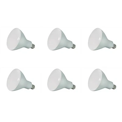 Satco 11.5W - LED BR40 - 2700K - Medium base - 120V - Dimmable - 6PK - Image 1 of 3