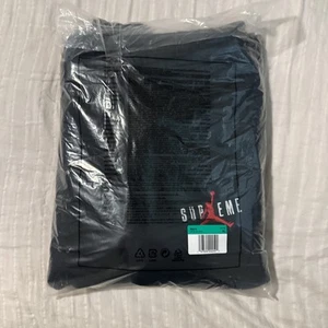 Supreme Jordan Loose Knit Sweatpants in Black (FW24) - Picture 1 of 4