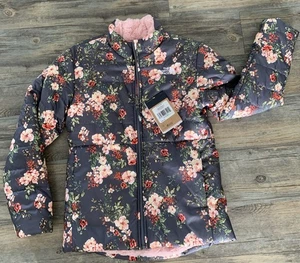 The North Face NF0A5IYH Girls Reversible Mossbud Swirl Jacket Large 14-16 - Picture 1 of 8