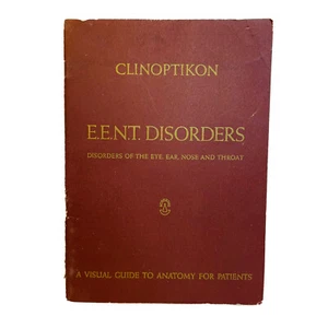 VTG Clinoptikon Schering Medical Booklet EENT Disorders Illustrated Dated 1957 - Imagen 1 de 11